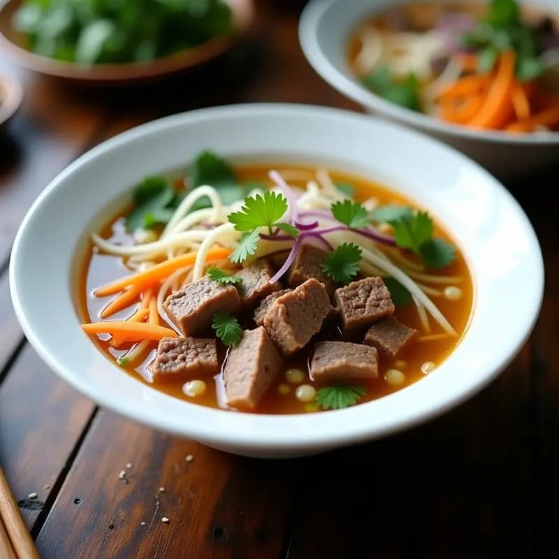 Phở de Ternera con Germinados y Limón: Receta Vietnamita Detox y Baja en Calorías en 35 Minutos