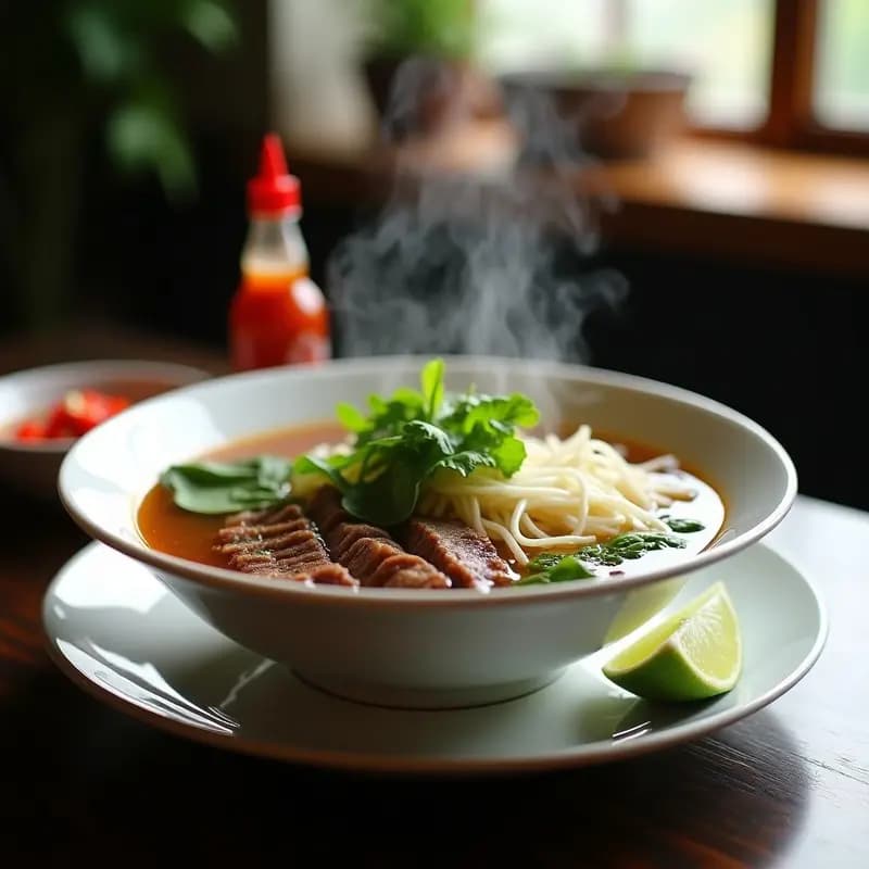 Pho Vietnamita de Ternera con Hierbas Frescas y Brotes de Soja: Receta Tradicional y Nutritiva