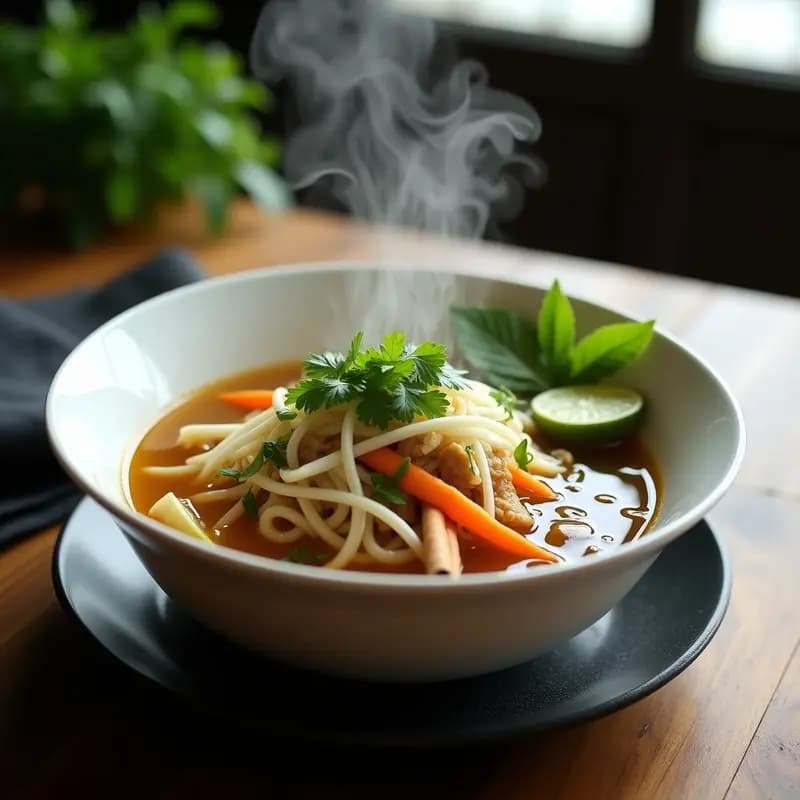 Pho Vegano de Jackfruit y Cilantro: Receta Vietnamita en Olla Rápida y Sin Gluten