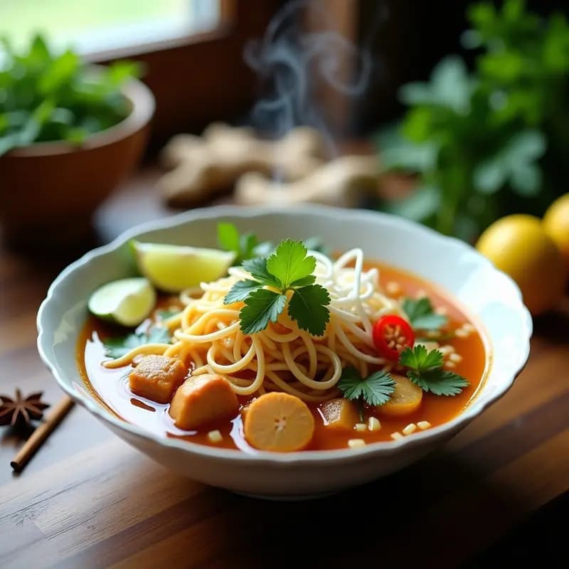 Pho Vietnamita de seitán y jengibre: Receta vegana de fideos tradicionales en olla rápida