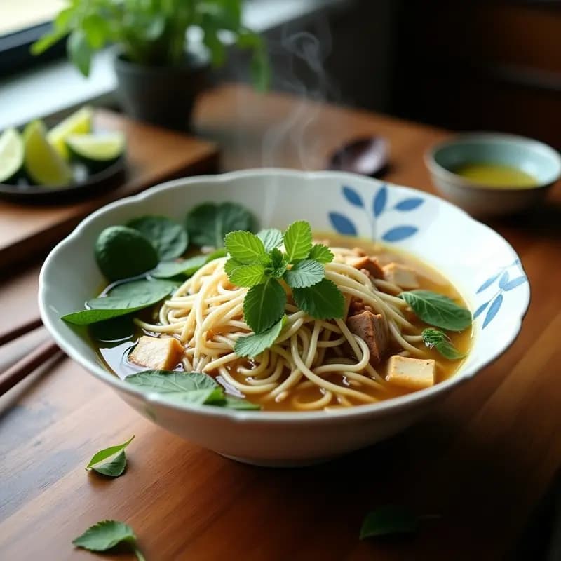 Pho Vegetariano con Fideos de Arroz: Sopa Vietnamita Detox y Alta en Hierro