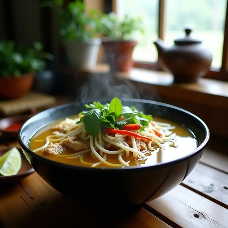 Pho Vietnamita de Pollo y Jengibre: Receta Tradicional en Olla Rápida Sin Gluten
