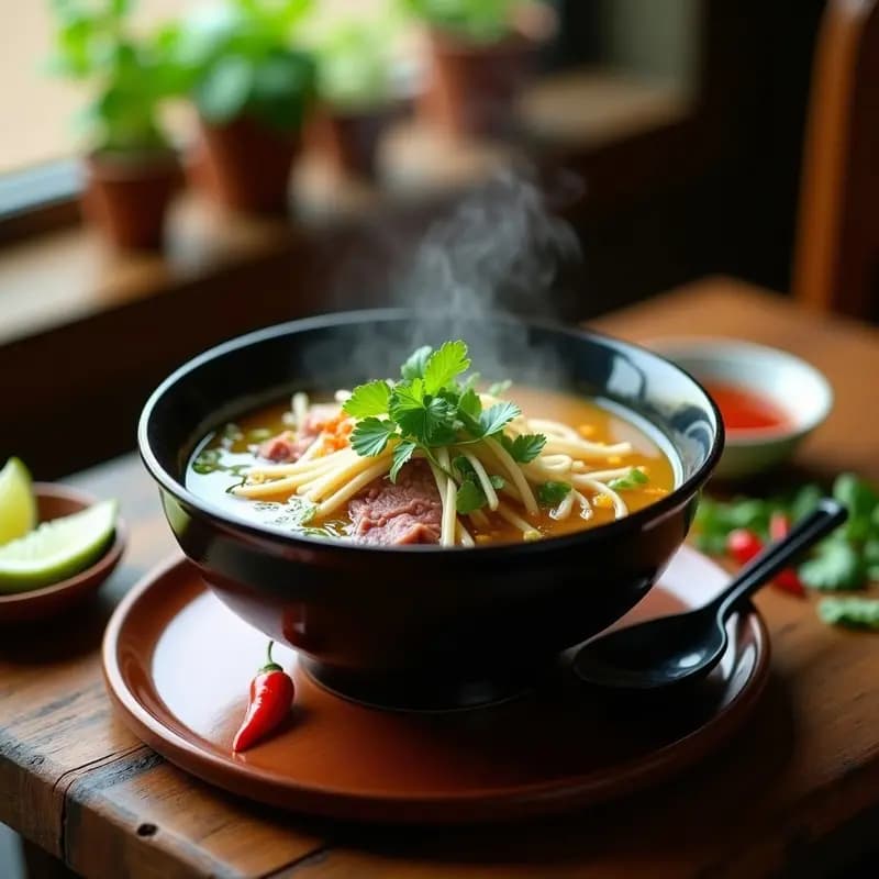 Phở Vietnamita con Ternera y Hierbas Frescas: Receta Auténtica en 2 Horas y Sin Gluten