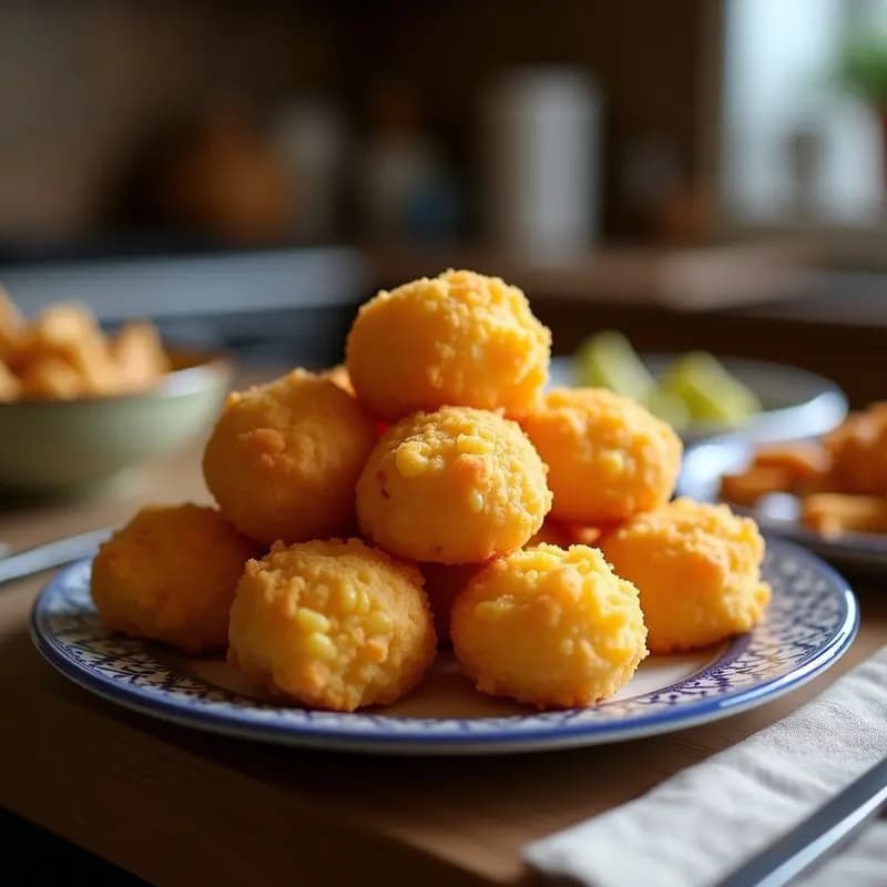 Pichtenoko de Maíz Morado y Queso Fresco: Aperitivo Boliviano en Airfryer