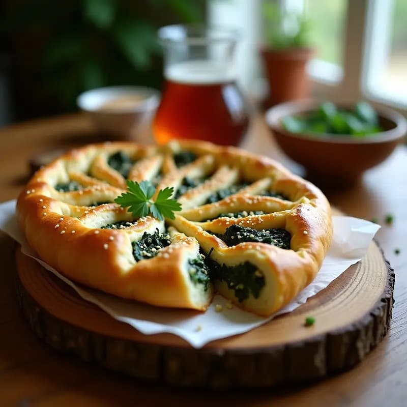Pide Turca de Espinacas y Queso Beyaz: Receta Tradicional en Hora y Media