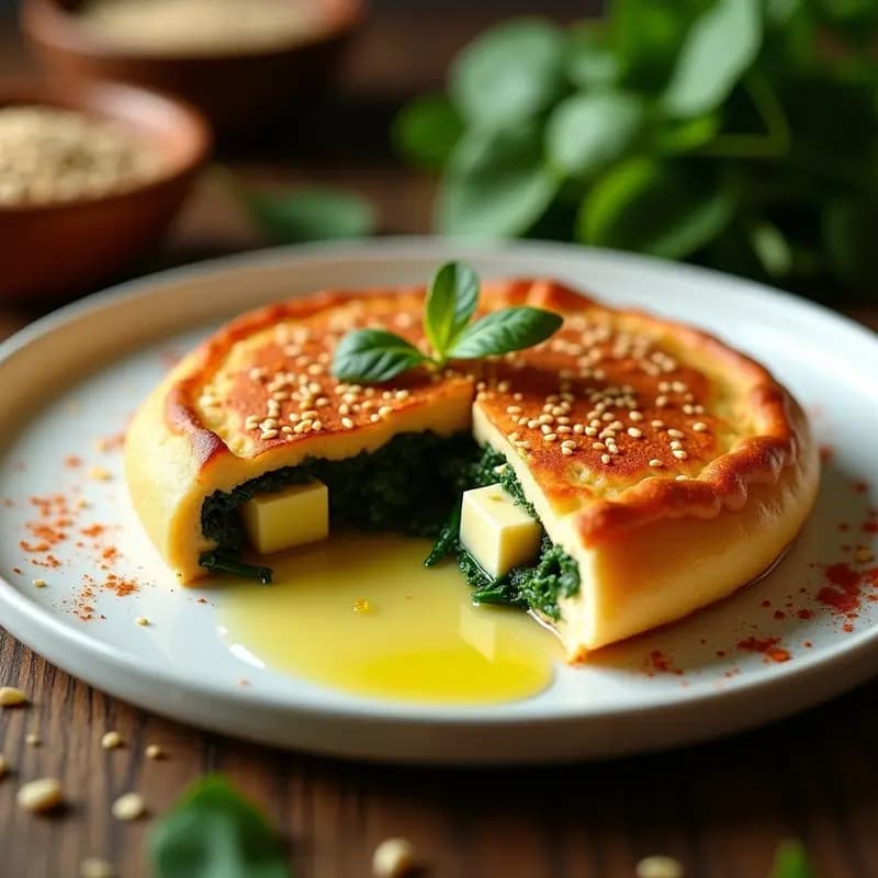 Pide Turco de Queso Halloumi y Espinacas: Receta en Airfryer sin Masa Tradicional