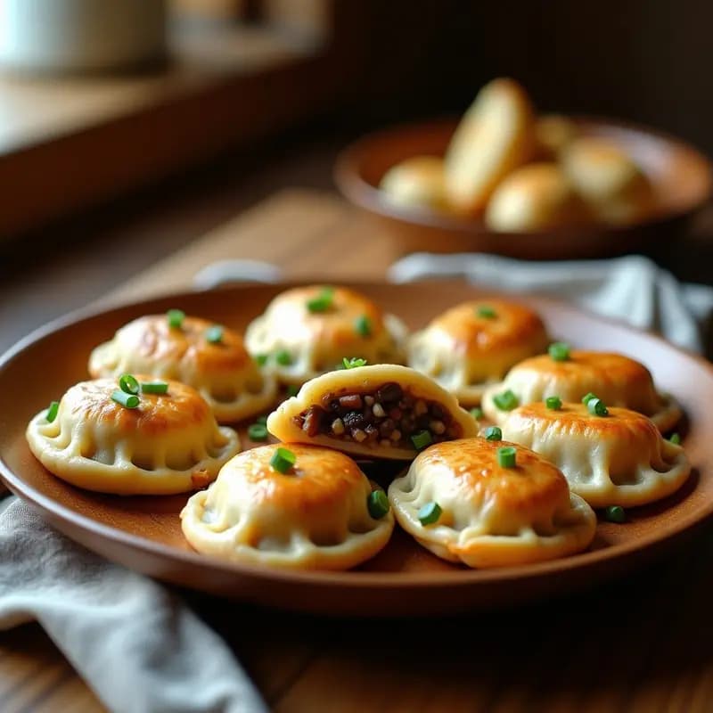 Pierogi Polacos Rellenos de Chucrut y Hongos: Receta Tradicional en Airfryer y Sin Fritura