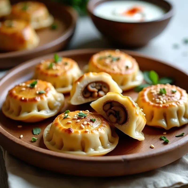 Pierogi Polacos de Col Fermentada y Champiñones: Receta en Airfryer y Sin Gluten