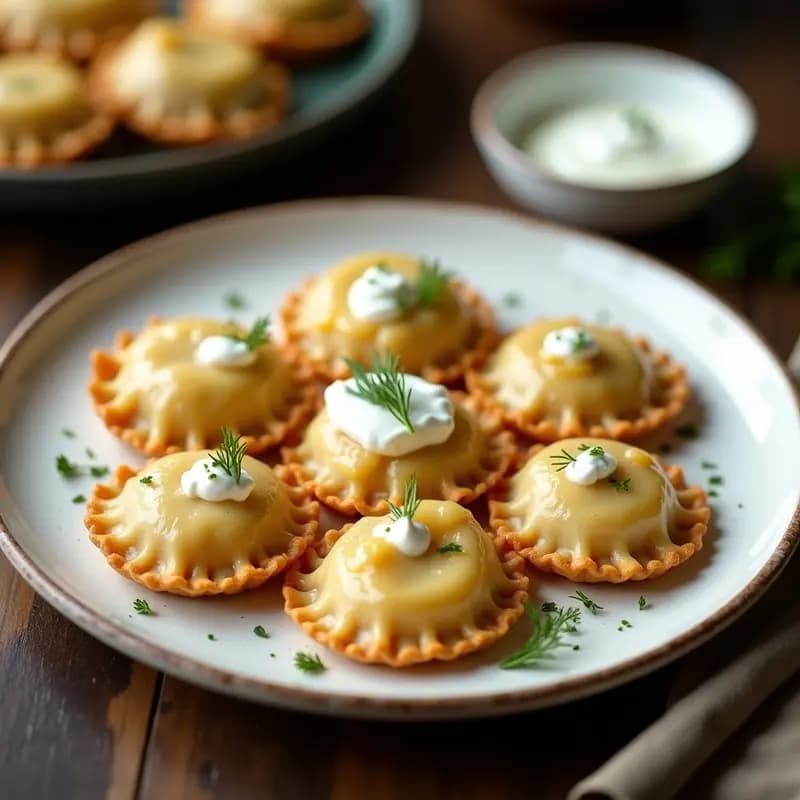 Pierogi Polacos de Puré de Coliflor y Queso de Cabra: Receta Sin Gluten en 30 Minutos