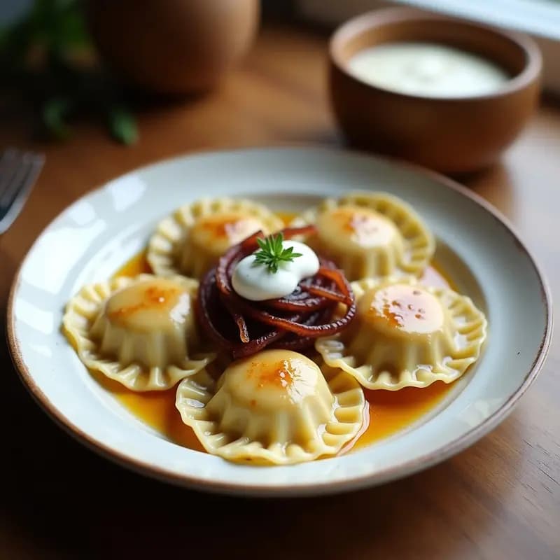 Pierogi Polacos de Papa y Queso: Empanadillas Europeas en Olla Rápida