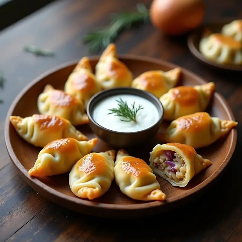 Pierogi de Patata y Chucrut: Receta Polaca en Airfryer Crujiente