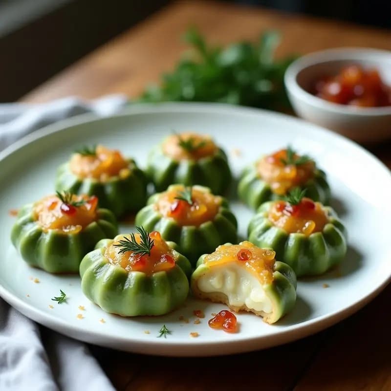 Pierogi Polacos de Patata y Queso Feta: Receta Vegana con Masa de Espinaca