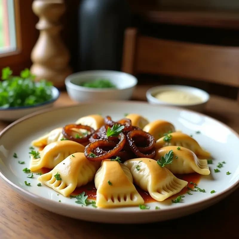 Pierogi de Patata y Queso Vegano: Receta Polaca Tradicional en Olla Lenta