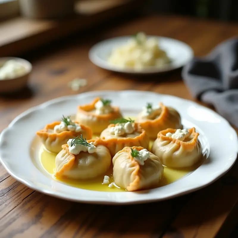 Pierogi Polacos Rellenos de Patata y Queso Feta: Receta Casera en Thermomix