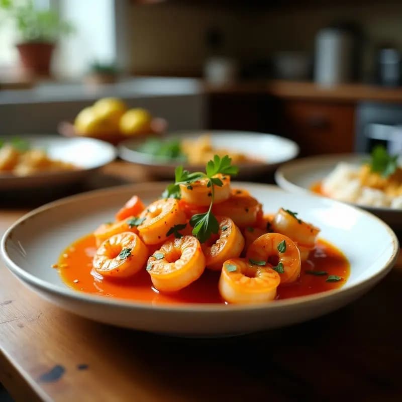 Pili-Pili de Gambas con Aceite de Coco y Limón: Receta Angoleña Picante en Sartén