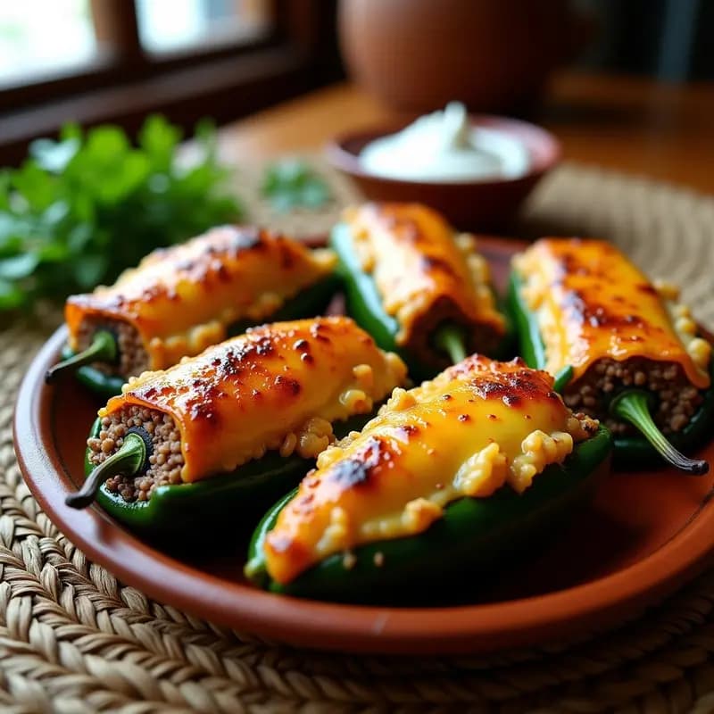 Pimienta Rellena de Carne Molida y Arroz: Receta Mexicana Picante y Económica al Horno
