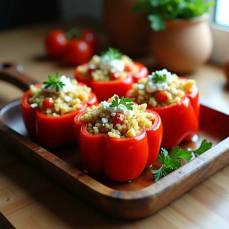 Pimienta Rellena de Quinoa y Pescado Blanco: Receta Húngara Alta en Nutrientes