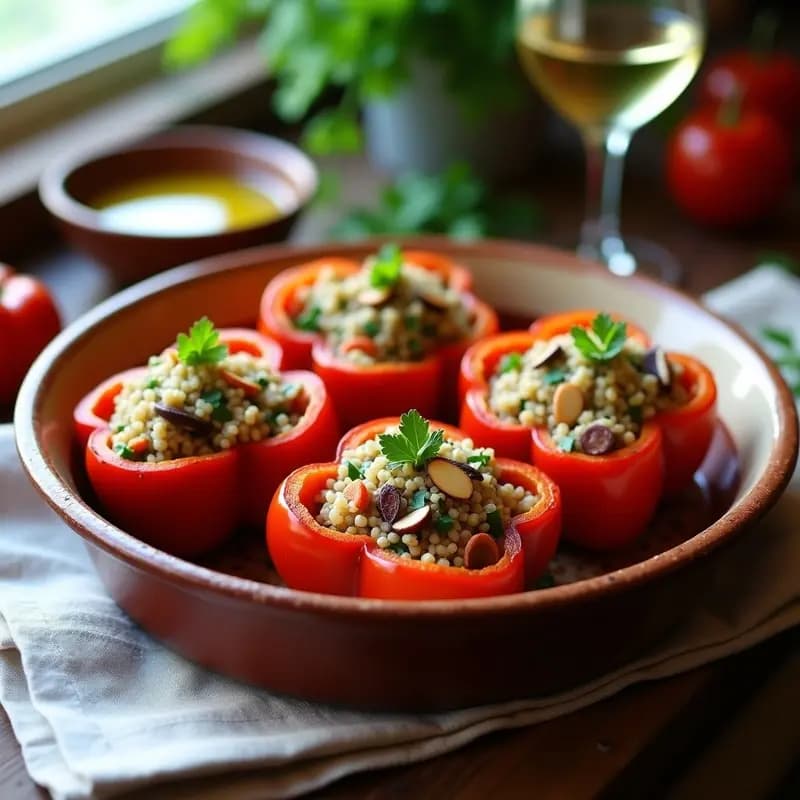 Pimienta Rellena de Quinoa y Verduras: Receta Húngara Vegana y Baja en Calorías