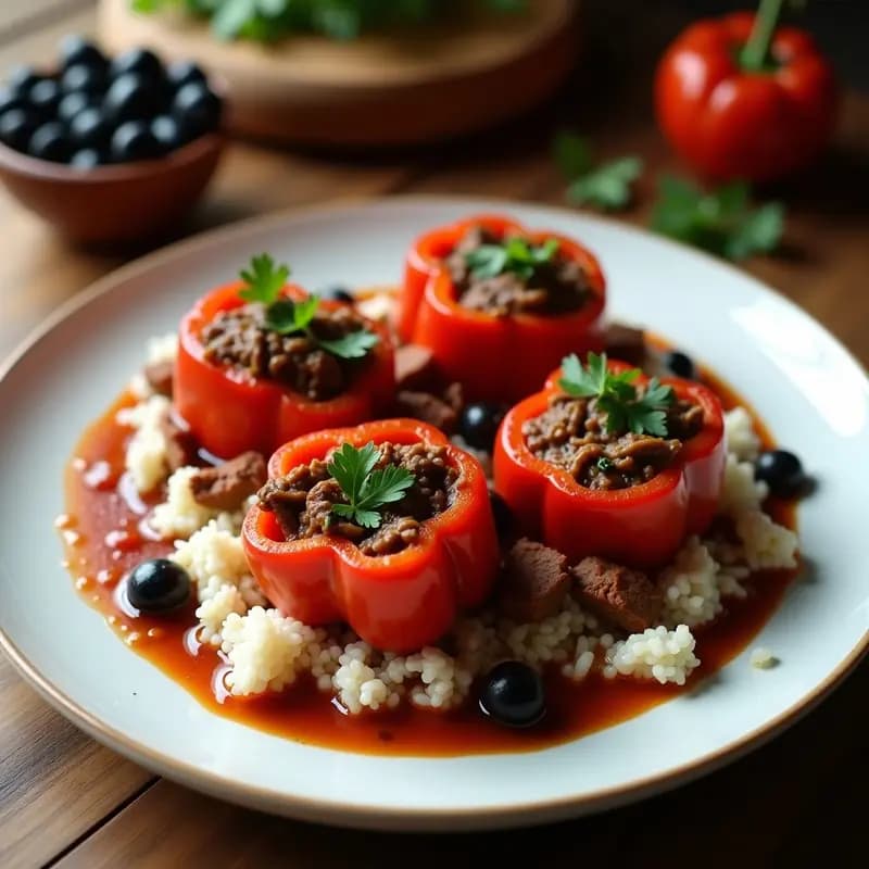 Pimienta en Salsa: Receta Cubana de Carne en Salsa de Tomate y Vino con Arroz Blanco
