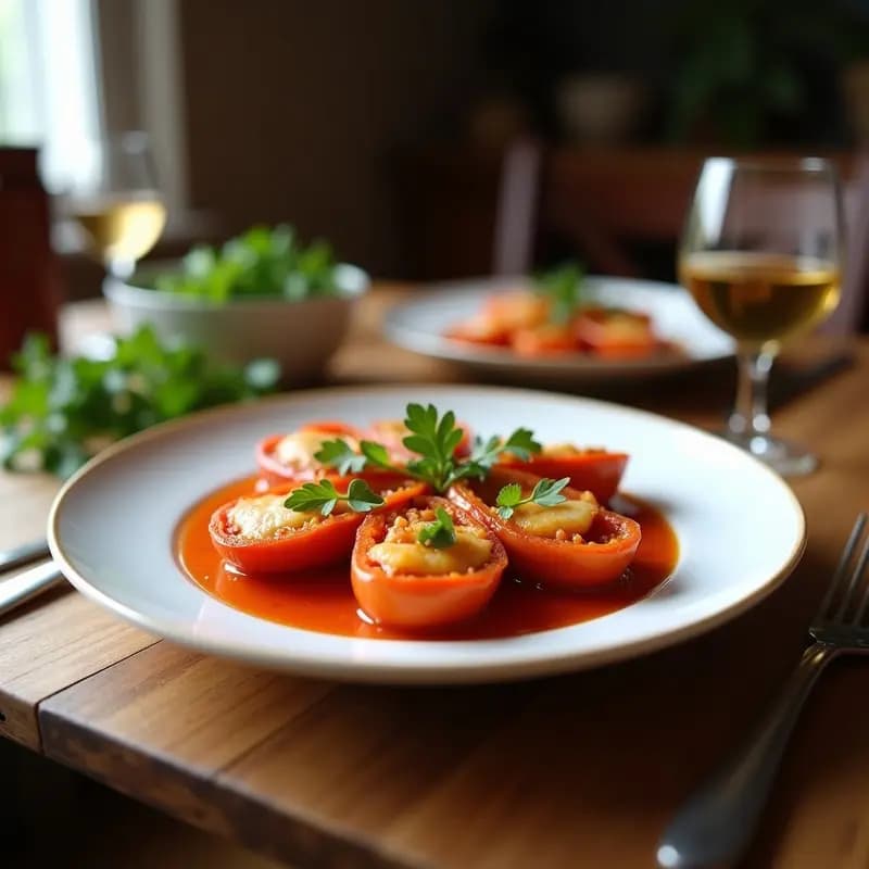 Pimientos de padrón rellenos de brandada de bacalao: Aperitivo gallego crujiente y cremoso