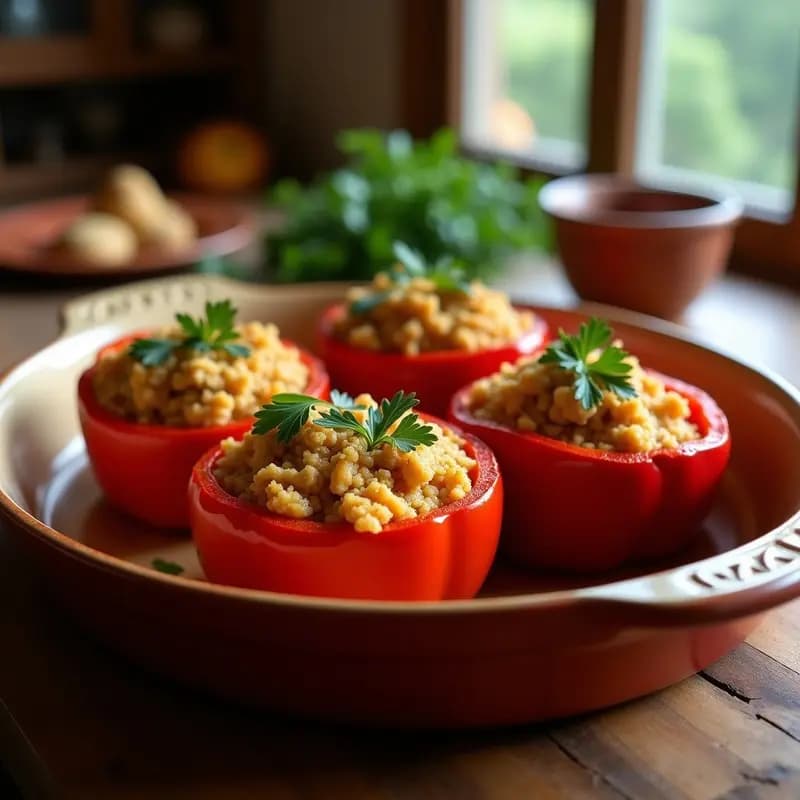 Pimientos rellenos de bacalao y pasas: Receta navideña pero fácil todo el año