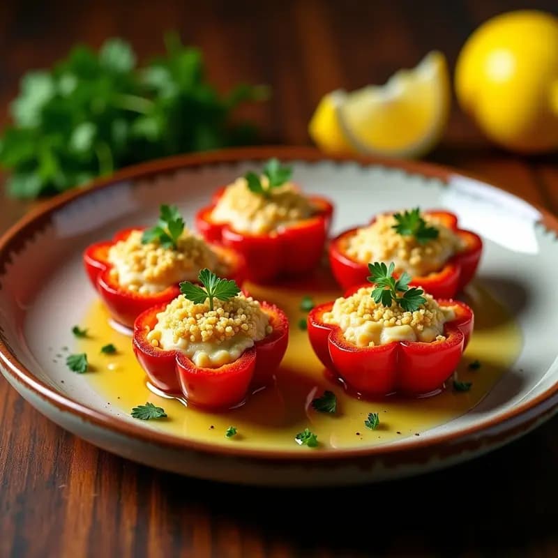 Pimientos Rellenos de Brandada de Bacalao: Entrante Andaluz con Toque Crujiente