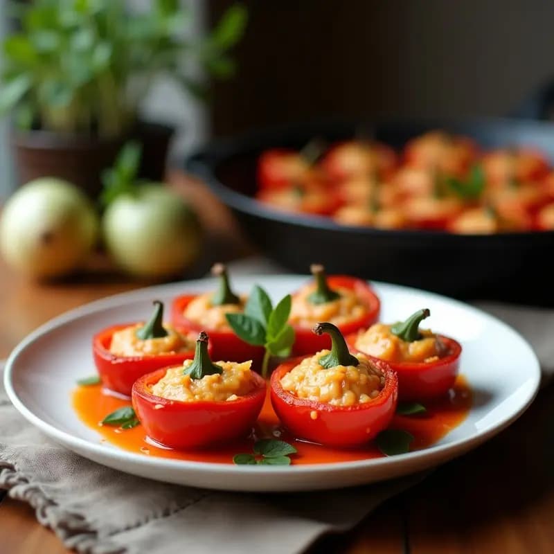 Pimientos Rellenos de Marisco al Horno: Receta Gallega para Ocasiones Especiales