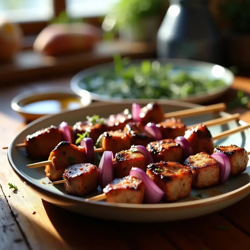Pinchos Morunos de Cordero con Hierbas Provenzales: Brochetas Andaluzas en 20 Minutos