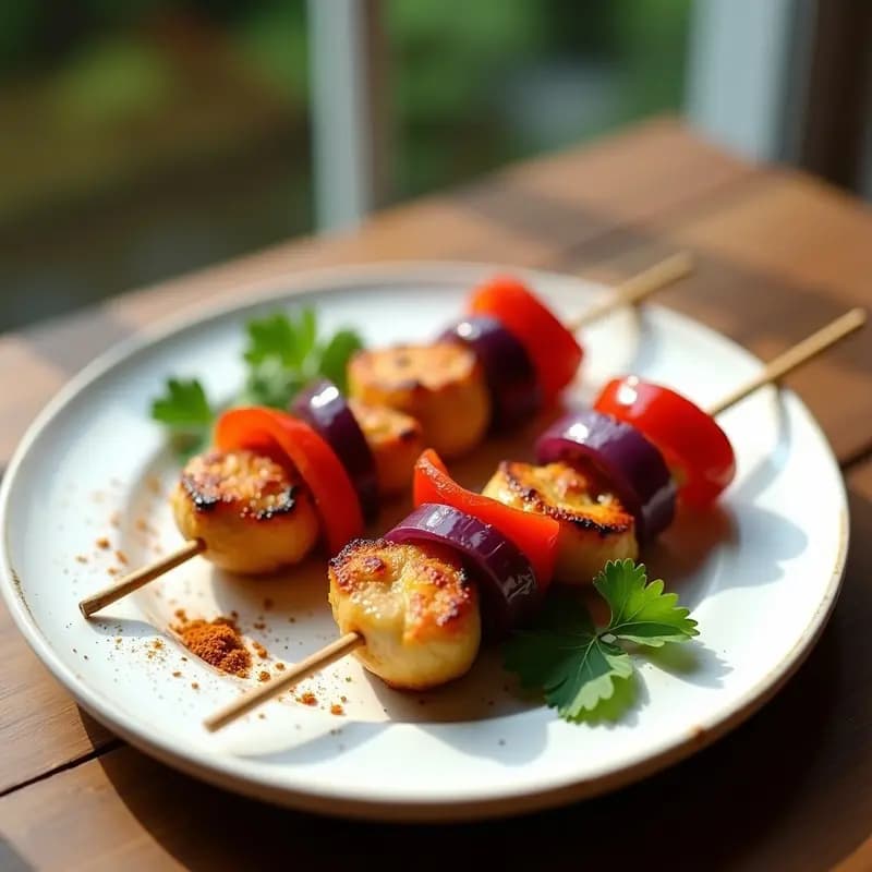 Pinchos Morunos de Pollo con Especias: Brochetas Jugosas y Aromáticas para el Verano