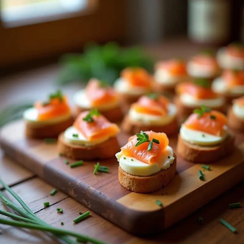 Pinchos de Salmón Ahumado y Queso Philadelphia: Tapa Fácil y Elegante para Fiestas