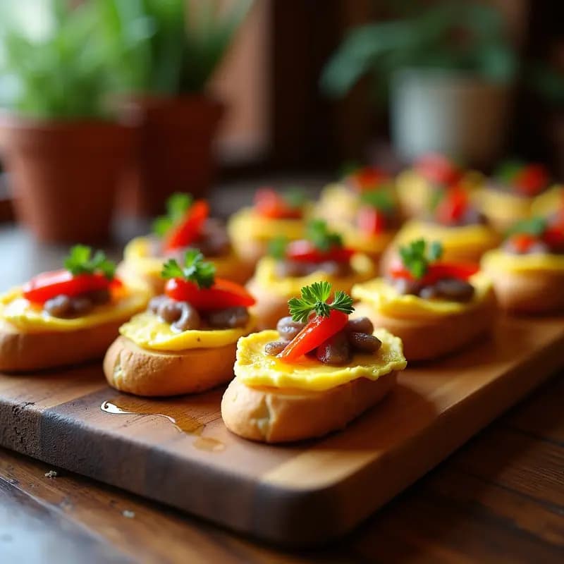 Pintxos de Pan con Tortilla y Pimiento Choricero: Receta Vasca para Fiestas
