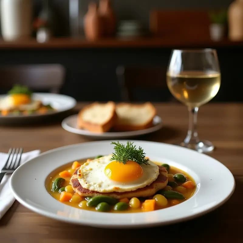 Pión con Pisto y Huevo: Plato Único Murciano con Verduras de la Huerta