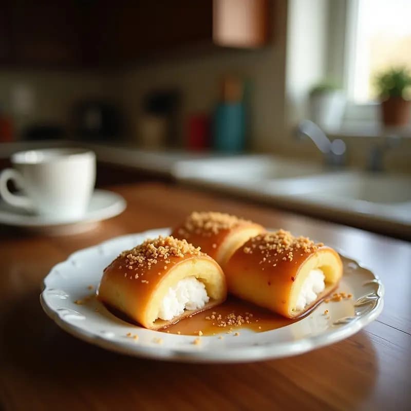 Piononos Rellenos de Caramelo y Coco: Postre Argentino Ligero y Sin Lactosa