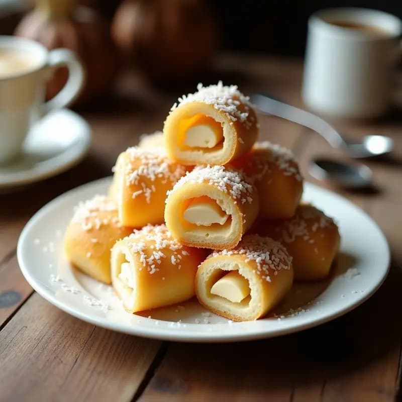 Piononos Criollos: Postre Argentino de Masa de Harina y Dulce de Leche Light