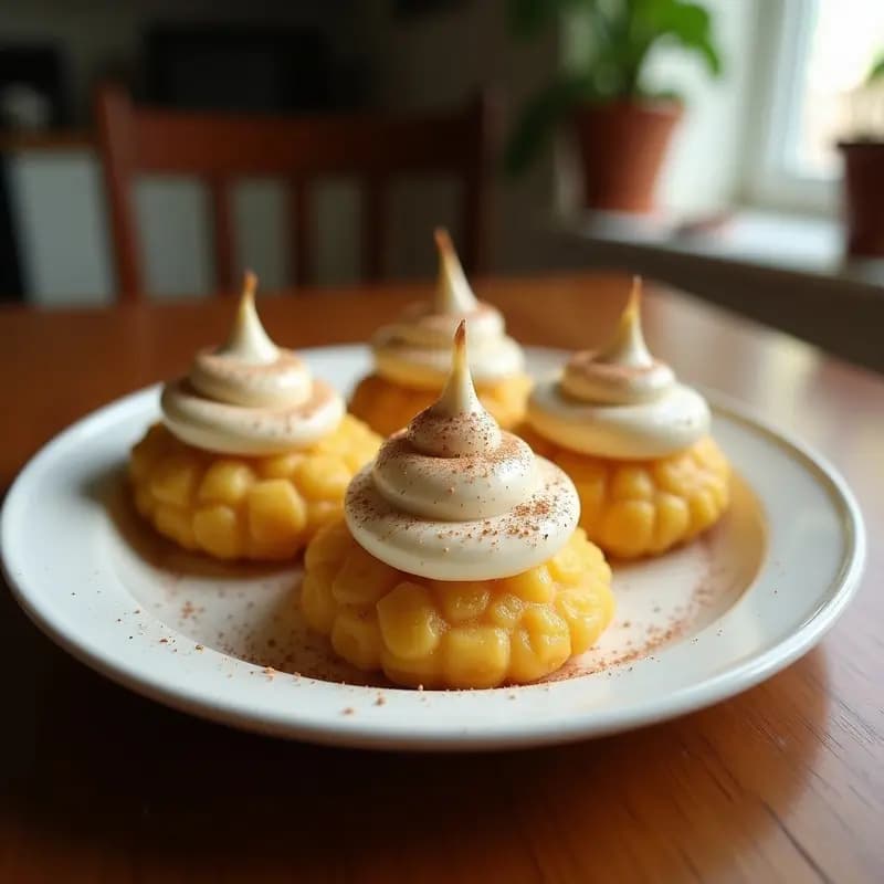 Piononos de Piña y Canela: Postre Puertorriqueño Sin Azúcar con Clara de Huevo en 25 Minutos