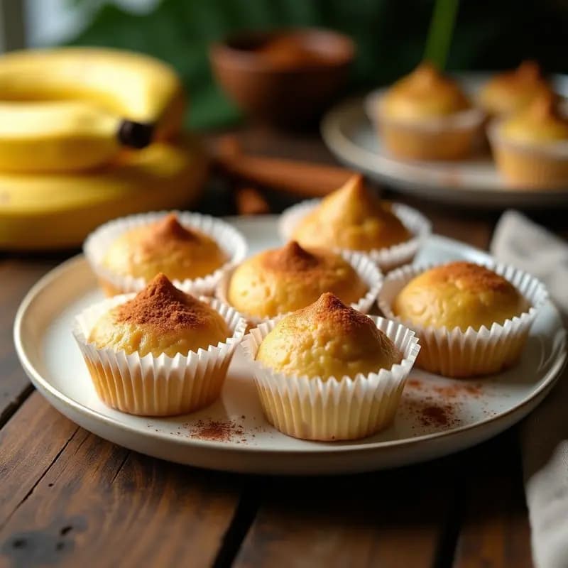 Piononos Puertorriqueños con Queso Cream y Canela: Postre Tradicional Sin Azúcar Refinado