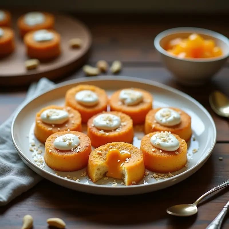 Piononos de Queso de Caju y Guayaba: Postre Cuencano Vegano y Sin Lactosa