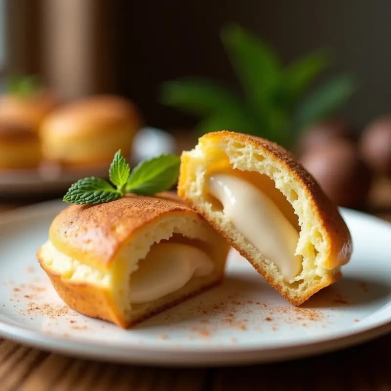 Piononos Rellenos de Queso de Castaña: Postre Colombiano Sin Gluten