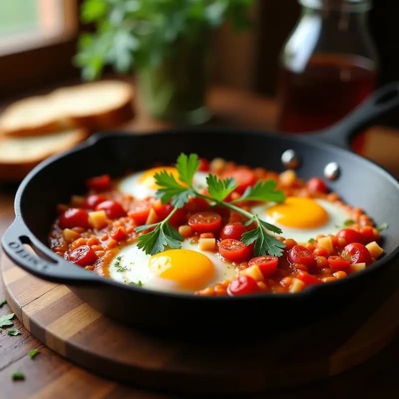 Pipérade Vasca con Huevo y Pimientos del Piquillo: Desayuno o Cena en 20 Minutos