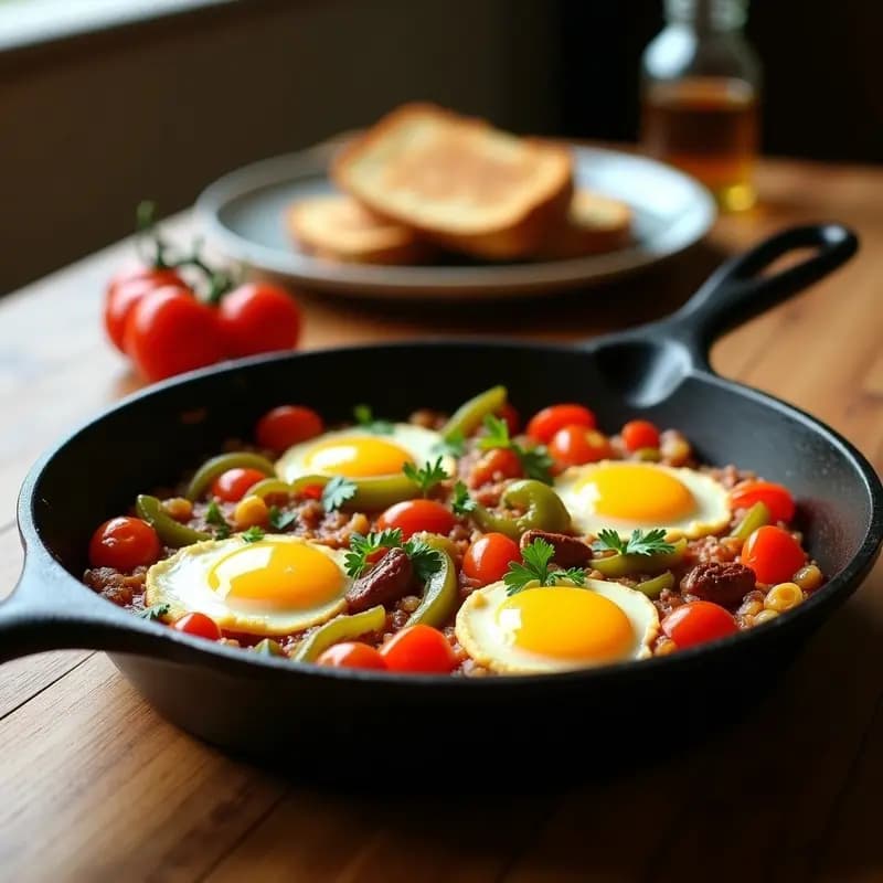 Pipérade Vasca con Huevos: Revuelto de Pimientos y Tomates del País Vasco