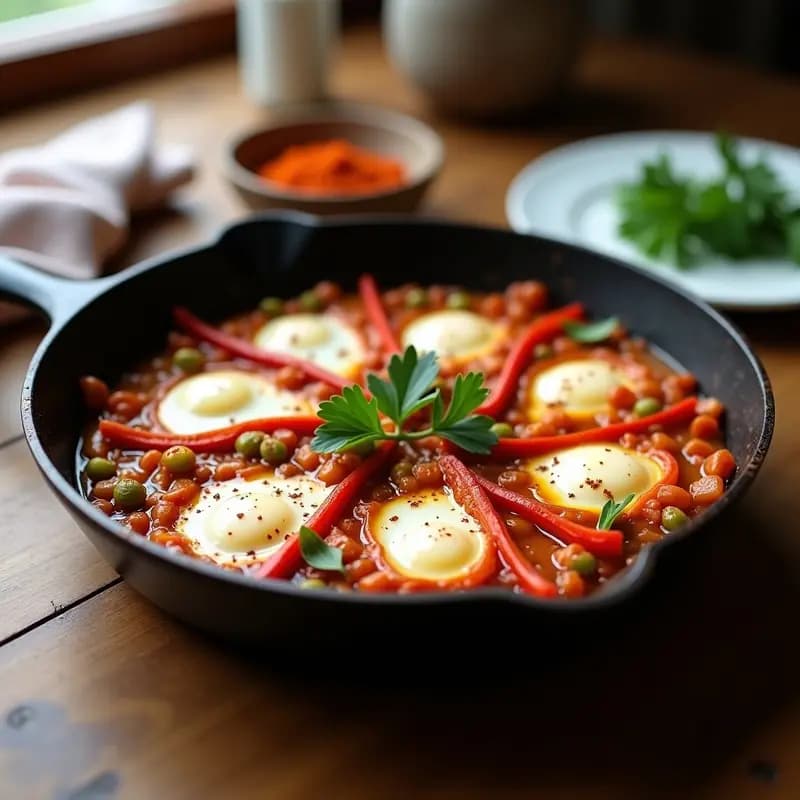Pipérade Vasca con Huevos y Pimientos Choriceros: Receta de Verano en Sartén