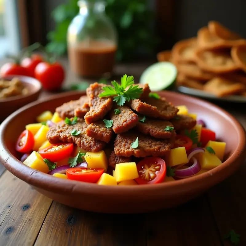 Pique Macho Boliviano con Carne de Res y Locoto: Receta Picante en Airfryer
