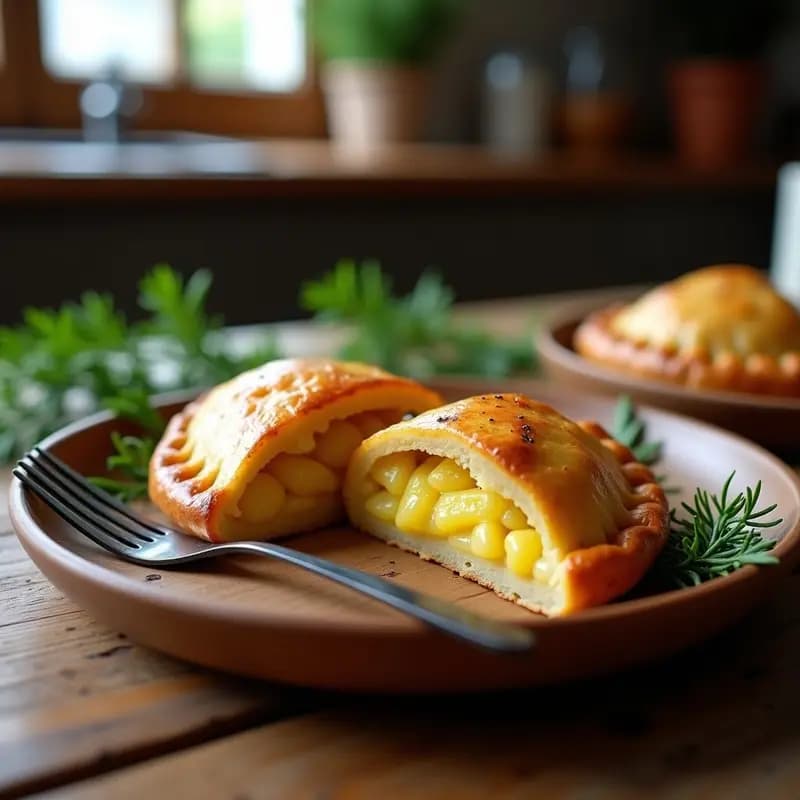 Pirog polaco de patata y col fermentada: Empanada vegana y probiótica