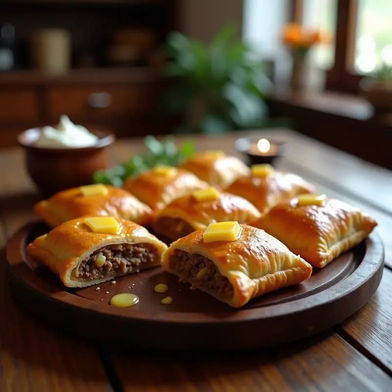 Pirog Ruso de Col y Carne Picada: Empanada al Horno para Compartir