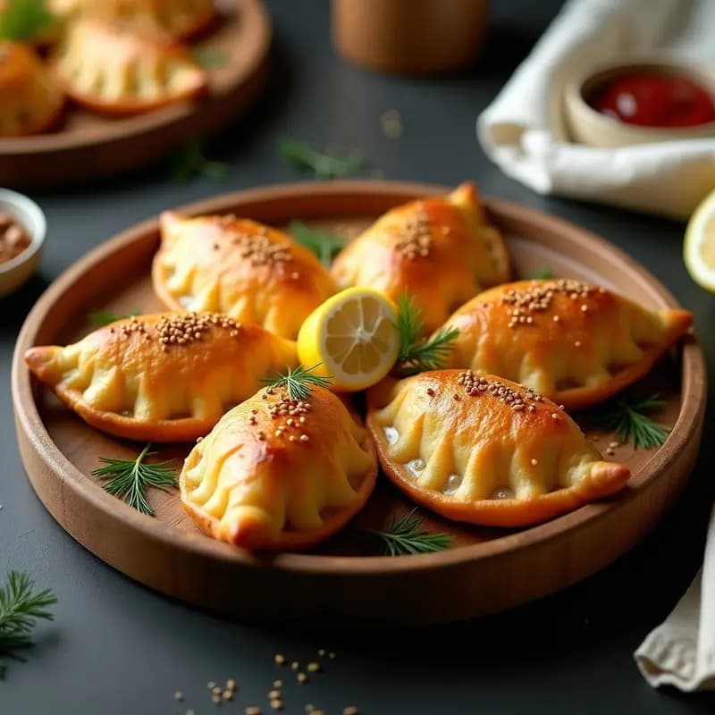 Pirozhki de Patata y Champiñones: Receta Rusa Crujiente en Airfryer y Alta en Fibra