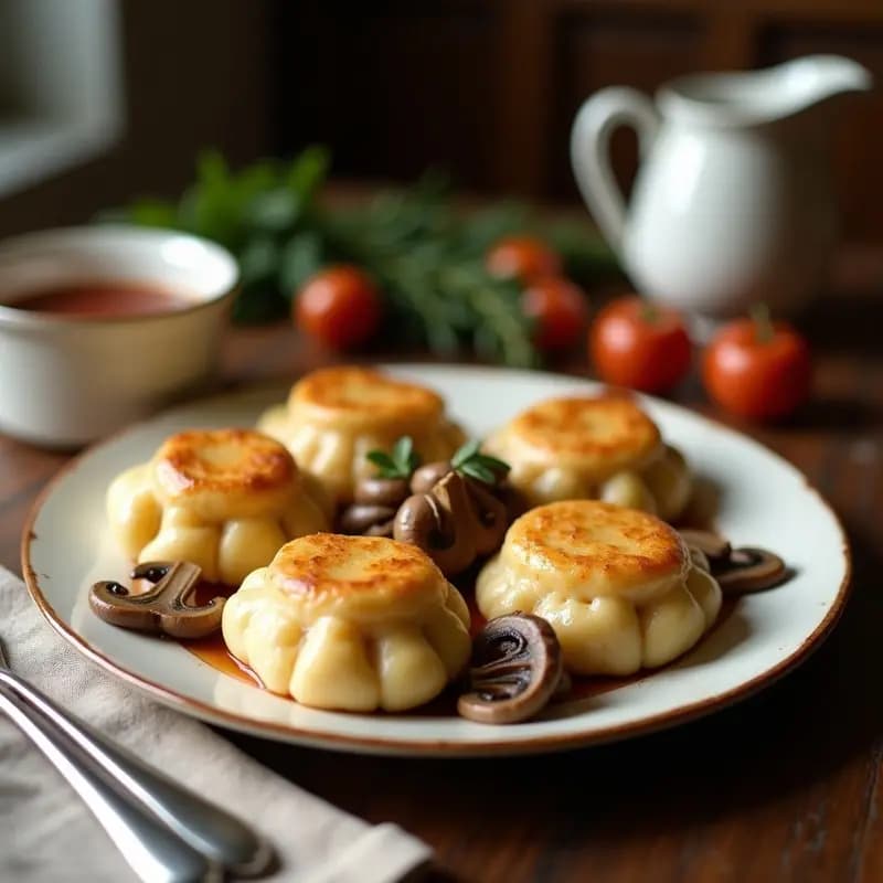 Pirozhki Rusos de Patata y Hongos con Masa de Espelta: Receta en Airfryer Sin Lactosa