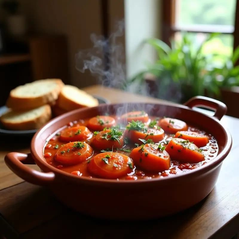 Pistillos de Tomate y Ventresca: Tapa Andaluza en Cazuela de Barro en 15 Minutos