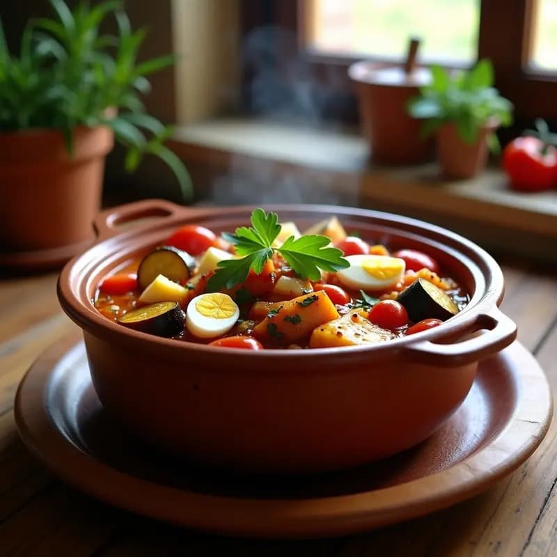 Pisto a la bilbaína con bacalao y pimientos choriceros: Receta de verano reconfortante