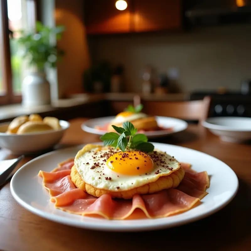 Pisto con Huevo Frito y Jamón Serrano: Plato de Cuchara Rápido