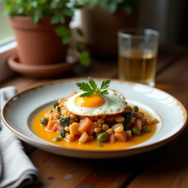 Pisto con Huevo: Receta de Verduras Estival con Toque Proteico